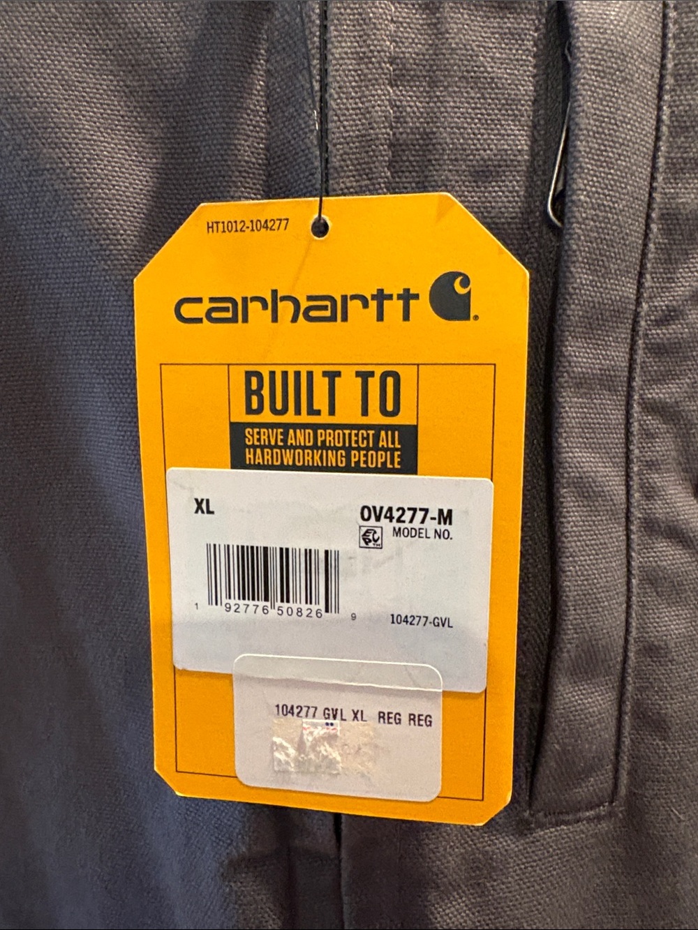 Carhartt Washed Duck Sherpa-Lined Mock-Neck Vest Loose Fit - Picture 4 of 4